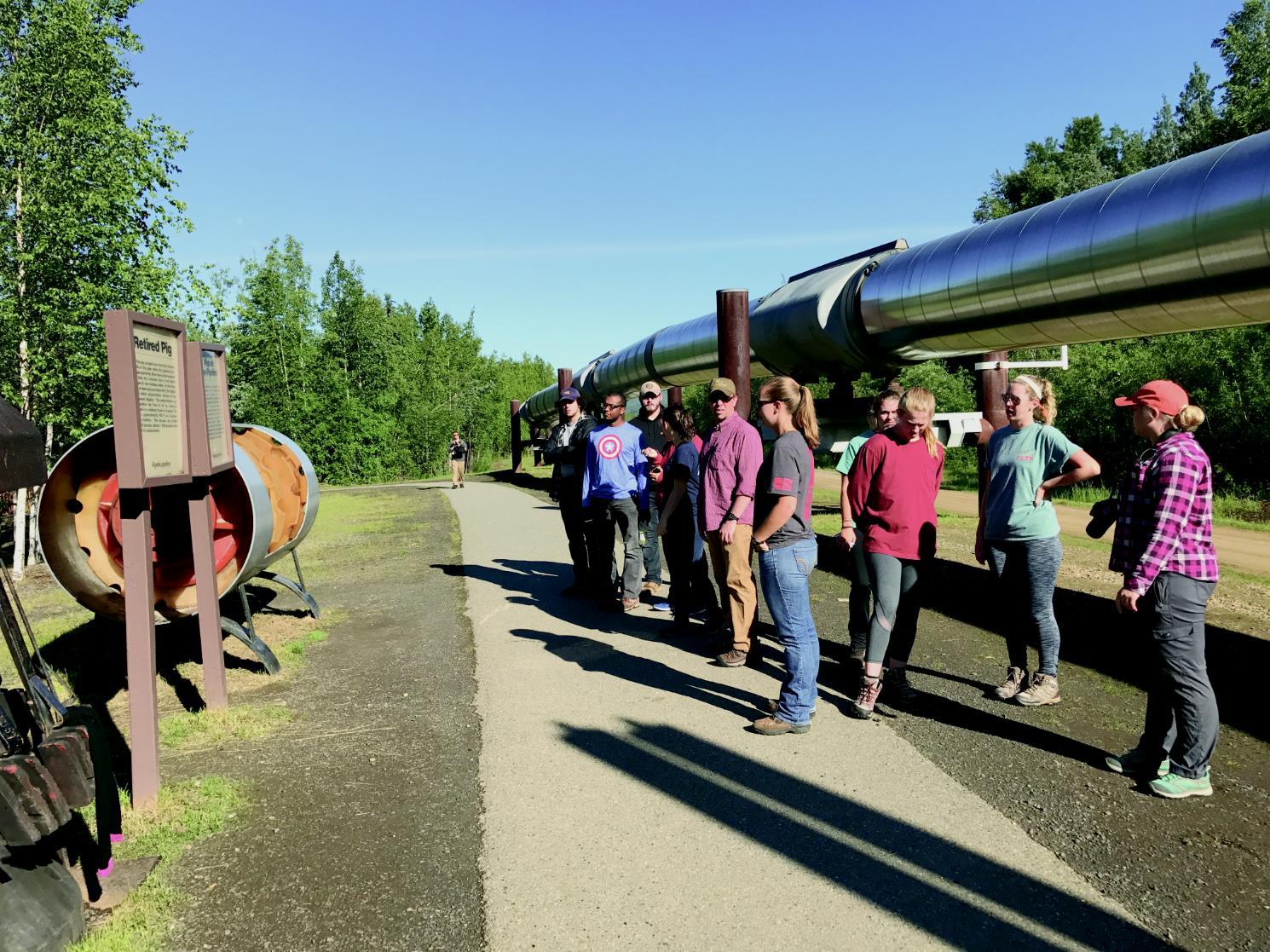Students traveled to Alaska to study issues surrounding pipelines