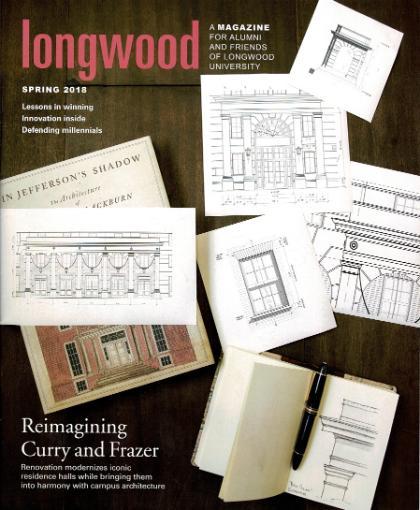 Longwood Magazine Cover - March 2018 - Featuring Renderings of Curry and Frazer