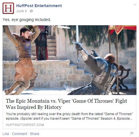 HuffPost Article on Longwood Game of Thrones Essay