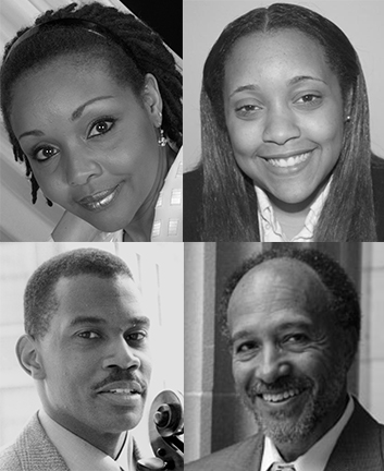 (clockwise from left) Dr. Lisa Edwards-Burrs, Naima Burrs, Russell Wilson, Dr. Timothy Holley