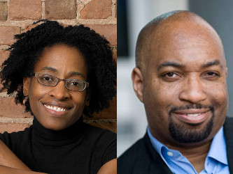 Award winning authors Jacqueline Woodson (L) and Kwame Alexander (R) will appear at the 2015 Virginia Children's Book Festival