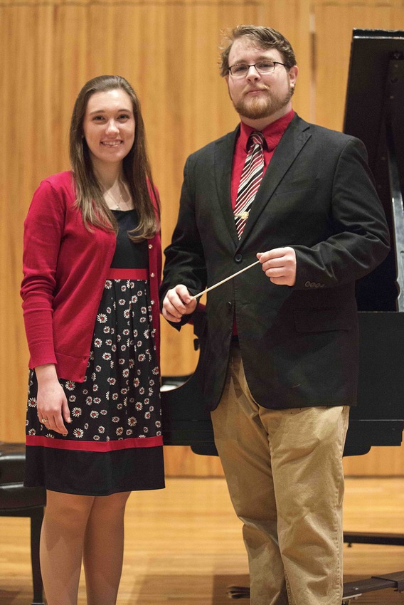 Leah Parr, piano, and Andrew Bentley, conductor, will be featured with the Longwood Wind Symphony