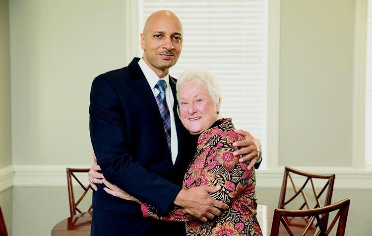 Joe Leake, whose life was saved by a liver transplant, and Ellie Miller, the mother of the Longwood student who donated the organ, have developed a special friendship.