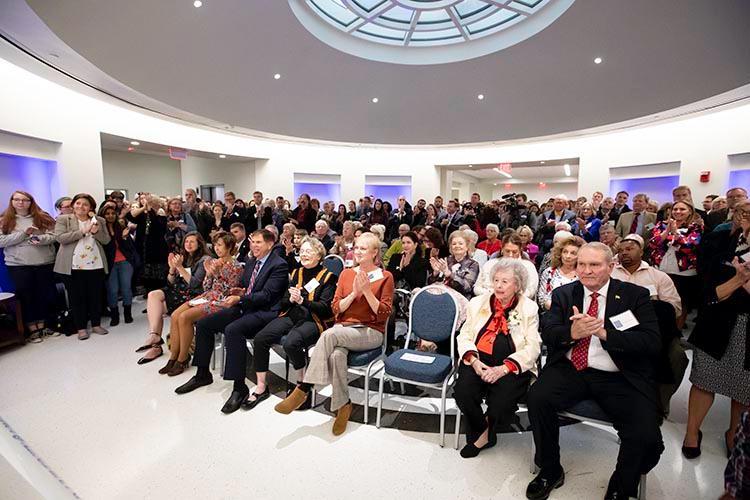 Crowd at the Upchurch University Center grand opening